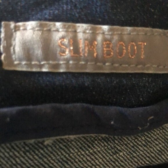 Melissa McCarthy Seven7 Slim Boot Cut Jean 20WX29” Slimming Silhouette Dark Wash - Picture 7 of 10